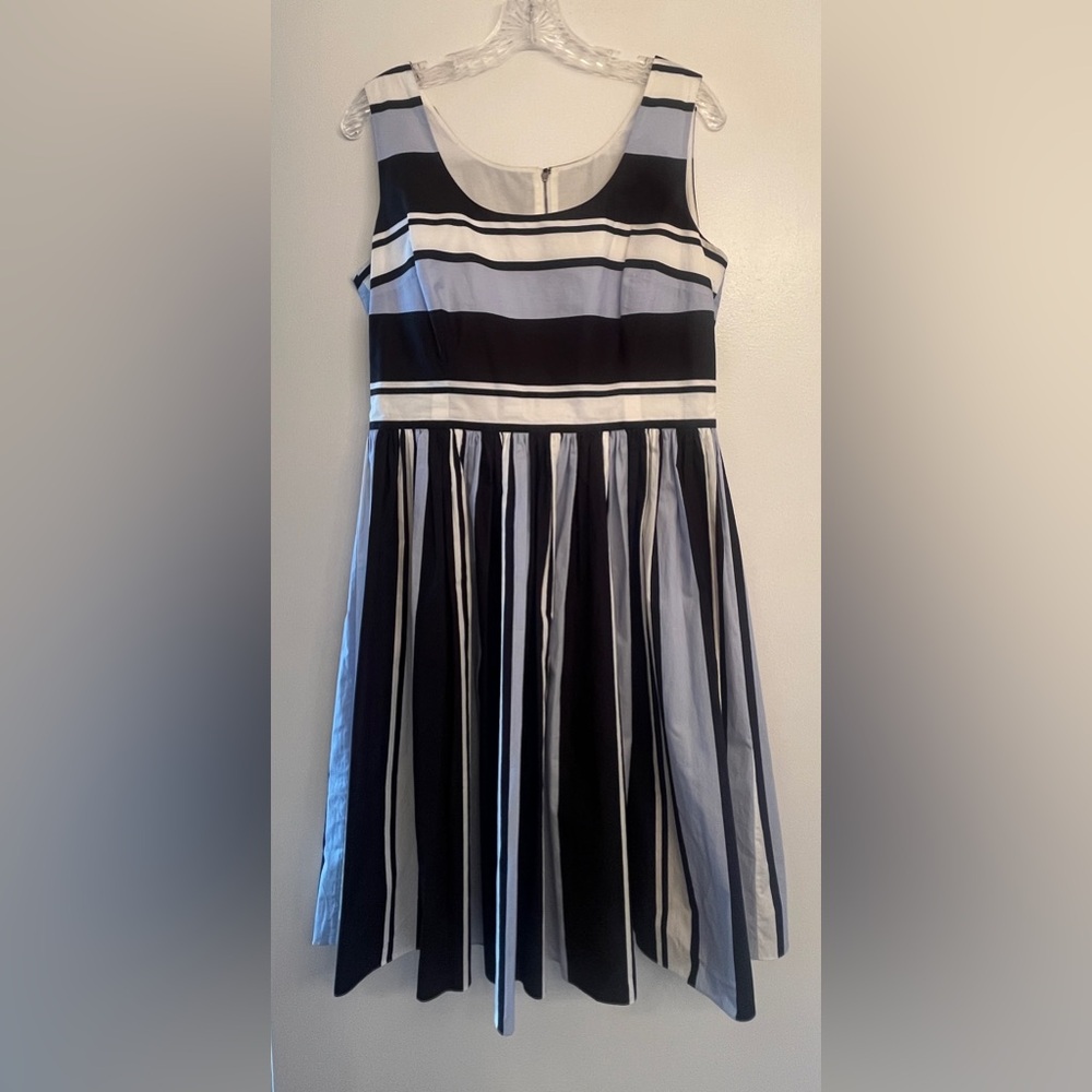 Dolce & Gabbana Mid-length striped Multi color cotton-blend dress size IT46US10